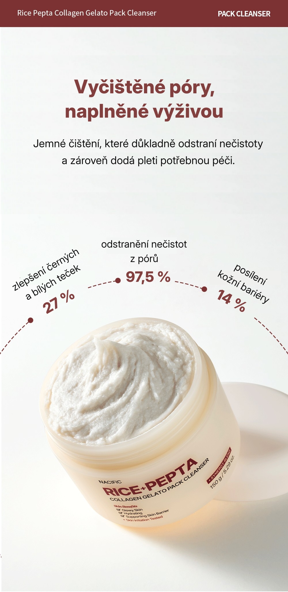 1.2. Detailed Page NACIFIC Rice Pepta Collagen Gelato Pack Cleanser